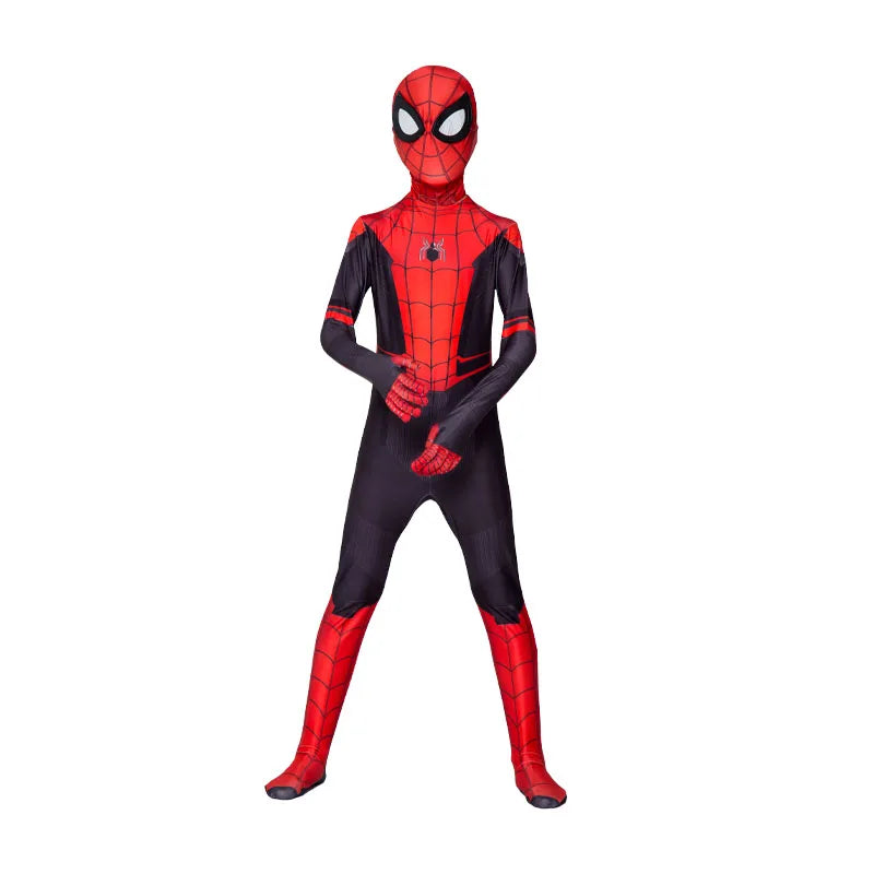 Spiderman Cosplay Fantasy Costumes Jumpsuit for Boys Girls Miles Morales Superhero Halloween Carnival Zentai Bodysuit