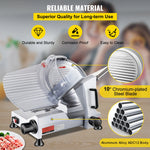 SucceBuy 10" 12" Commercial Meat Slicer Electric Deli Food Slicer Carbon Steel Blade Electric Food Slicer  for Commercial Home