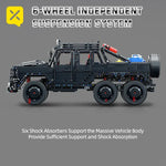 1:8 Scale Off-Road Pickup Truck Building Kit – Black SUV Model | Advanced Collector Set for Adults