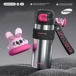 COOKER KING 500ml Stainless Steel Vacuum Insulated Water Bottle for Women, Leak-Proof Thermal Flask, Portable Travel Tumbler