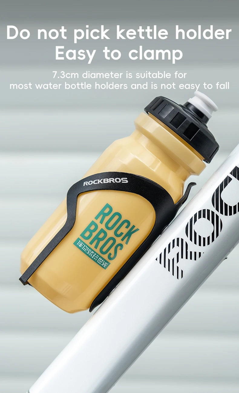 ROCKBROS Bicycle Water Bottle 600ML PP Sports Cup Cycling Kettle Outdoor Camping Hiking Squeeze Bike Cup