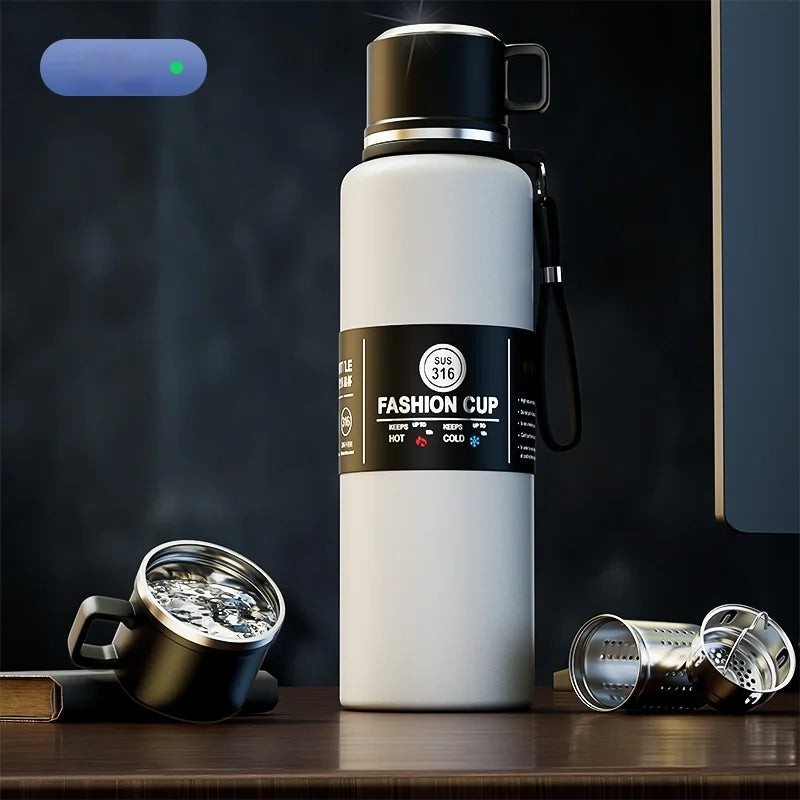 GIANXI Thermos Portable Stainless Steel Thermal Mug Tumbler Vacuum Flasks Cold And Hot And Ice Thermal Water Bottle Car Tea Cup