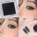 Matte white, monochrome, brightening eyeshadow tray for long-lasting, delicate makeup, as a highlight, for all skin tones