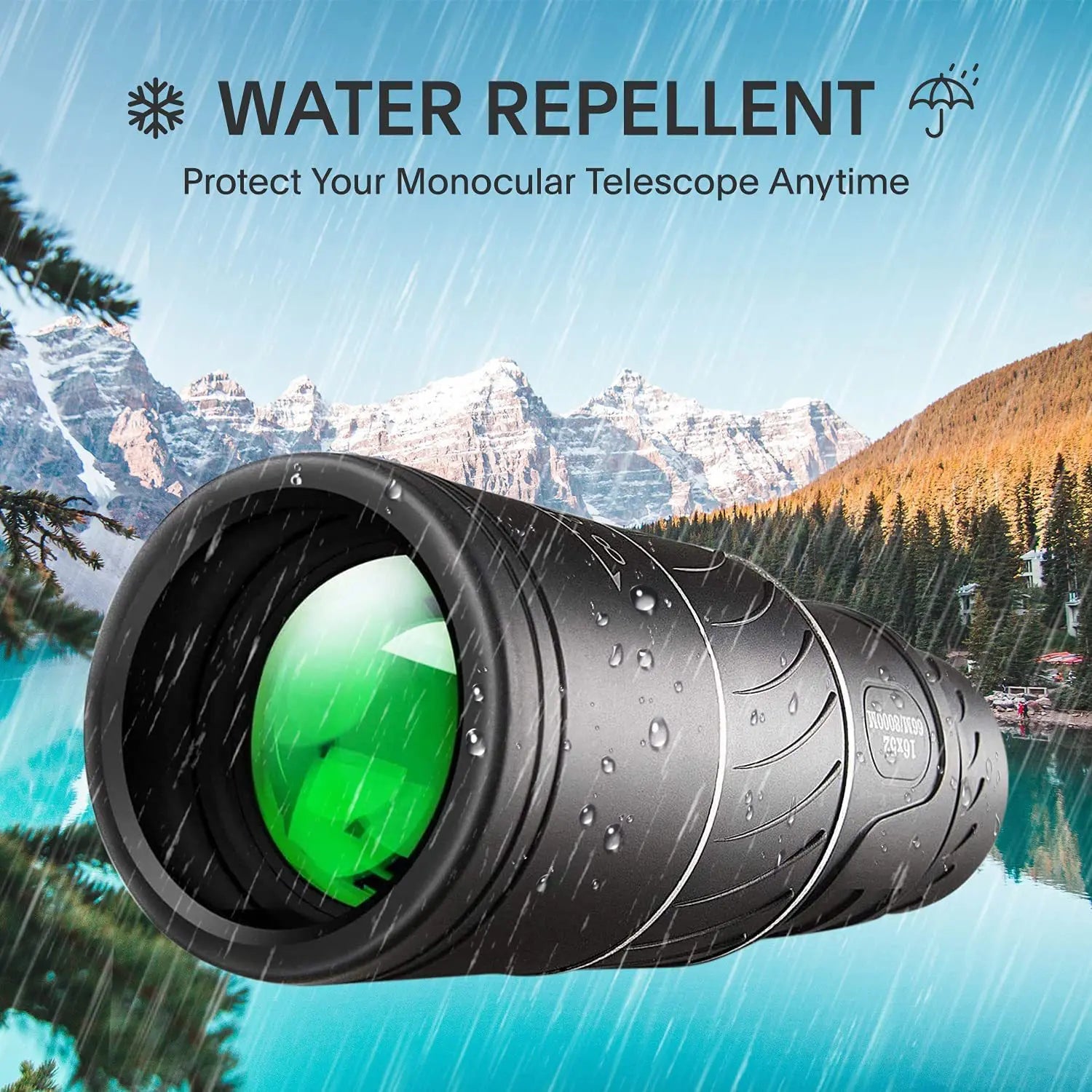 Portable Handheld 16X52 Powerful Monocular Telescope Zoom Binoculars Long Range For Outdoor Camping Bird Watching Tools