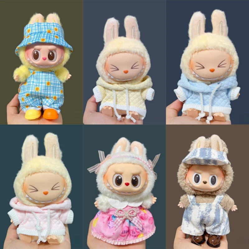 New Mini Doll'S Clothes Outfit Accessories for 17cm Labubu Sweater Clothing Suit Accessories Gift