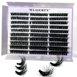 300/120PCS 5D Fluffy Cluster Lashes 30D-100D Natural Thick Eyelash Clusters Individual Lashes DIY Eyelashes Extension Makeup