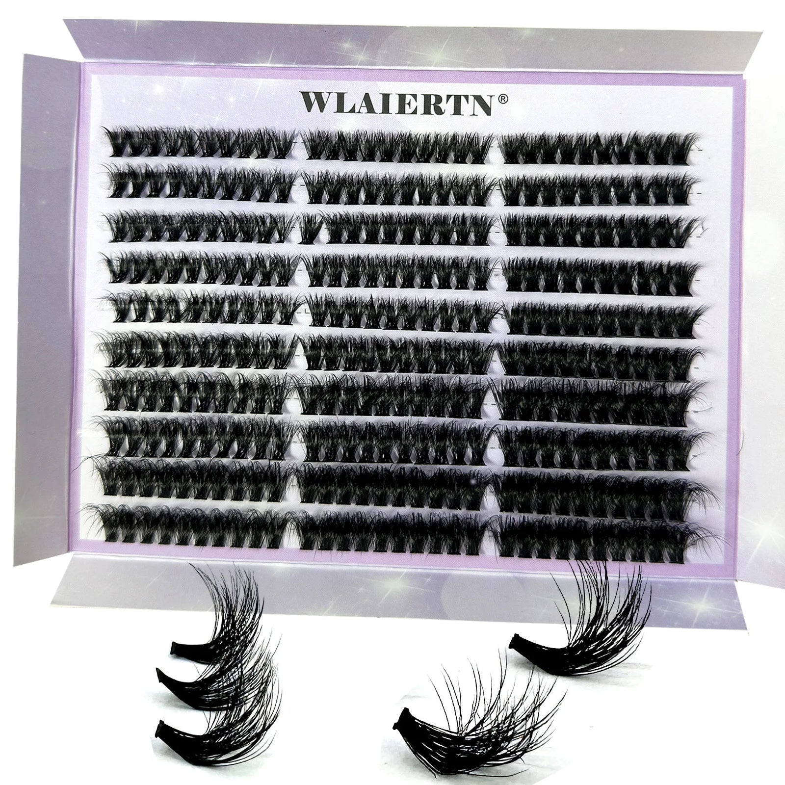 300/120PCS 5D Fluffy Cluster Lashes 30D-100D Natural Thick Eyelash Clusters Individual Lashes DIY Eyelashes Extension Makeup