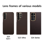 LANGSIDI Luxury Nappa Leather Magnetic Phone Case for Samsung s24 ultra Galaxy s23 ultra s24 plus for Magsafe fundas Back Cover