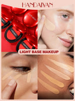 Air Cushion Foundation Light Natural Moisturizing Concealer Whitening Oil-control Women Base Long-lasting Makeup Korean Cosmetic