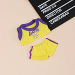 Labubu Only Selling Clothes 17cm First Second Generation Labubu Basketball Clothes Cute Doll Decoration Handmade Doll Clothes