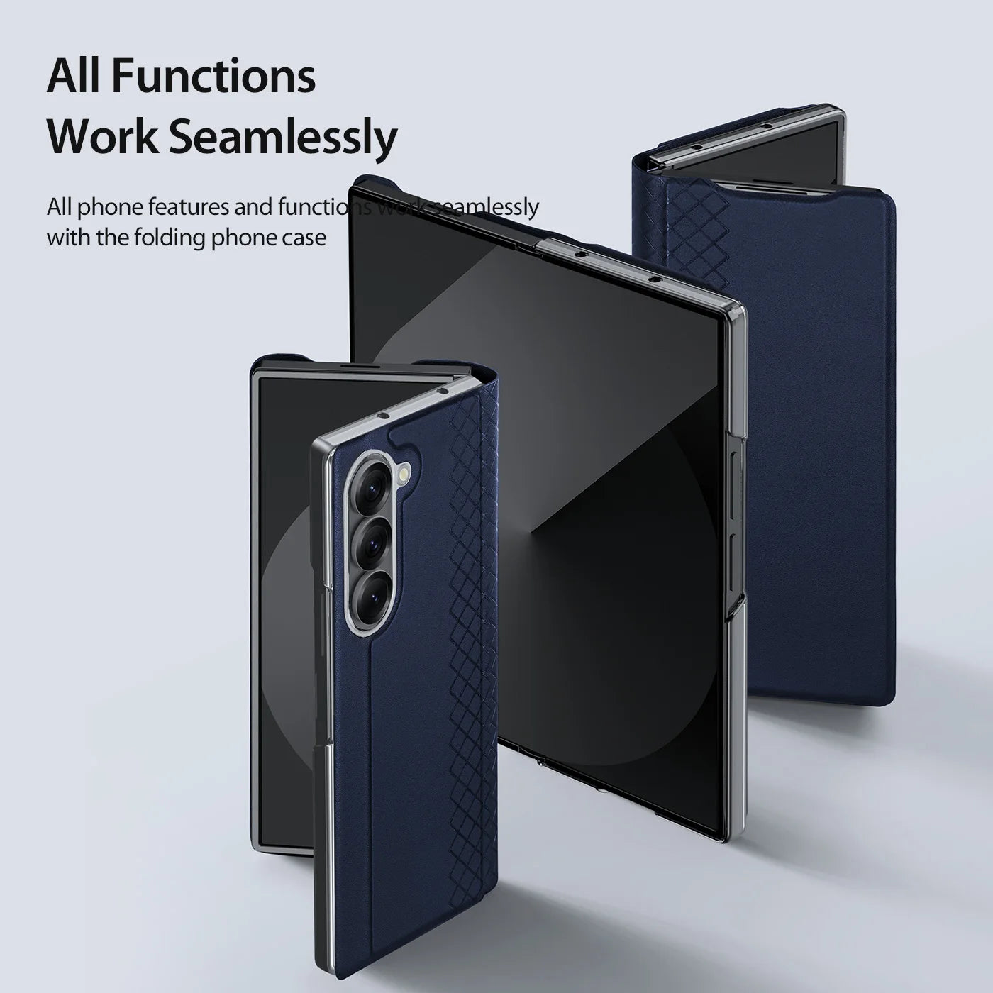 DUX DUCIS Full Protection Business Flip Leather Case for Samsung Galaxy Z Fold 7 6 5 5G Card Pocket Magnetic Closure Cover