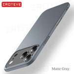 For iPhone17 Pro Max ZROTEVE Ultra Thin Matte Hard PC Cover For iPhone 17 16 e 16e 15 14 12 13 iPhone16 Plus iPhone13 Phone Case