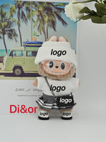 Labubu Haute Couture 17cm Doll Clothing| Gen1-3 Compatible | Designer Outfit with Mini Hat, Glasses & Shoes | Collectible Set