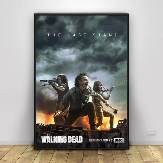 Classic Art Poster The Walking Dead The Comic Wall Art Paint Wall Decor Canvas Painting Prints Interior Bar Cafe No Frame