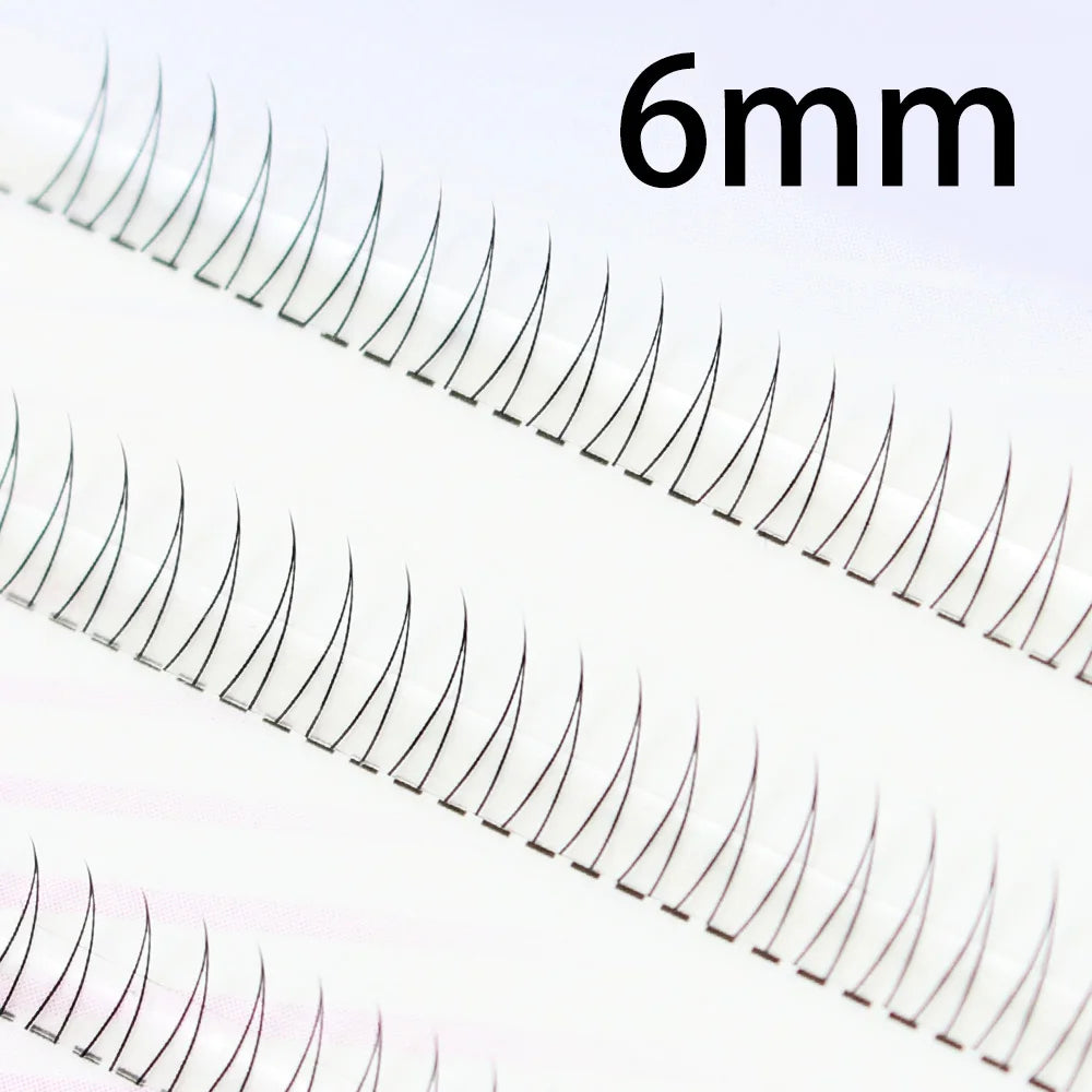 J Curl V Shape Black Under Eyelash Comic Eye Lashes Natural Bottom Lashes Soft Manga Eyelashes Bunches Eyelash Clusters Korean