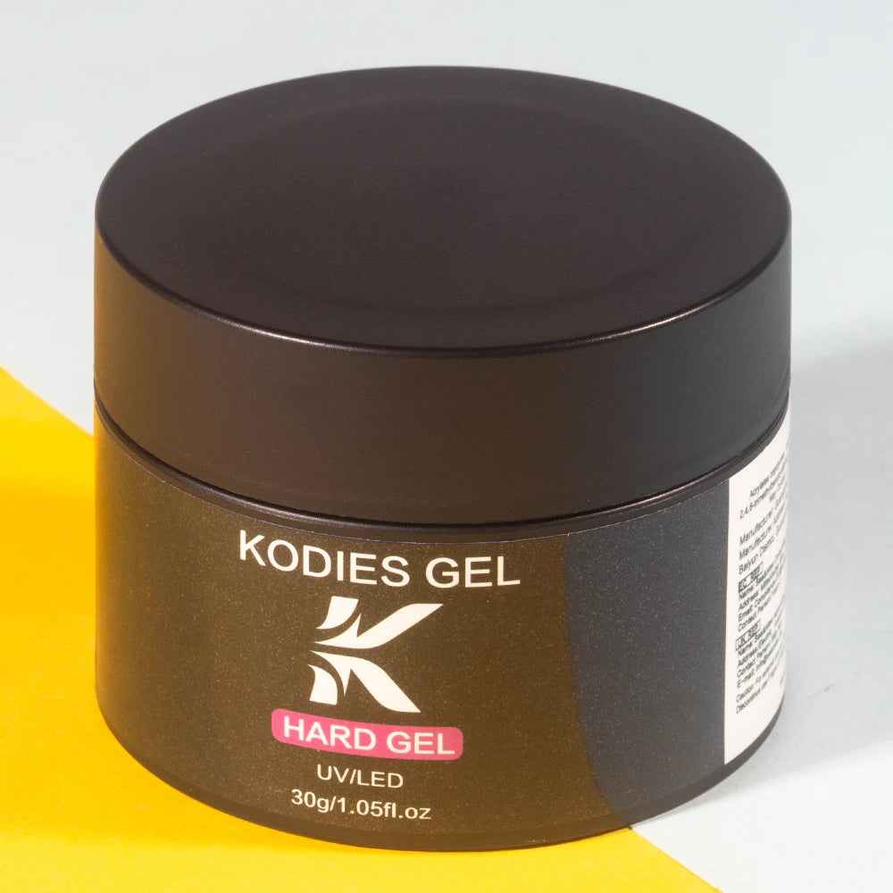 KODIES GEL Acrylic Builder Nail Gel for Extension 30g Blush Pink Soft Hard Construction Gel Semi Permanent UV Manicure Nail Art
