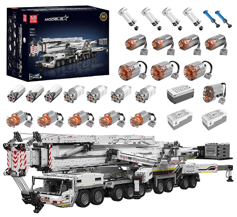 Advanced Motorized Crane Truck Building Set – LTM 11200 Engineering Model with Realistic Functions, Ultimate Gift for Adults & Builders