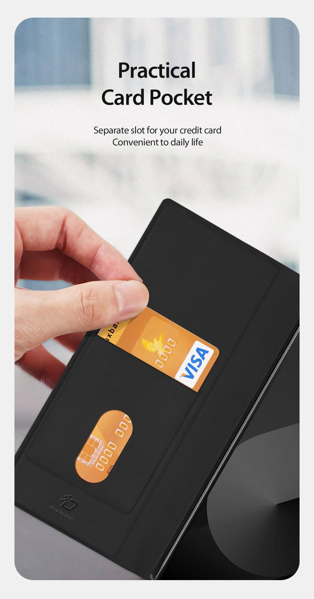 DUX DUCIS Full Protection Business Flip Leather Case for Samsung Galaxy Z Fold 7 6 5 5G Card Pocket Magnetic Closure Cover