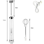 TINSOL Mini Portable Blender Electric Milk Frother Handheld Egg Beater USB Rechargeable Coffee Frother Kitchen Mixer