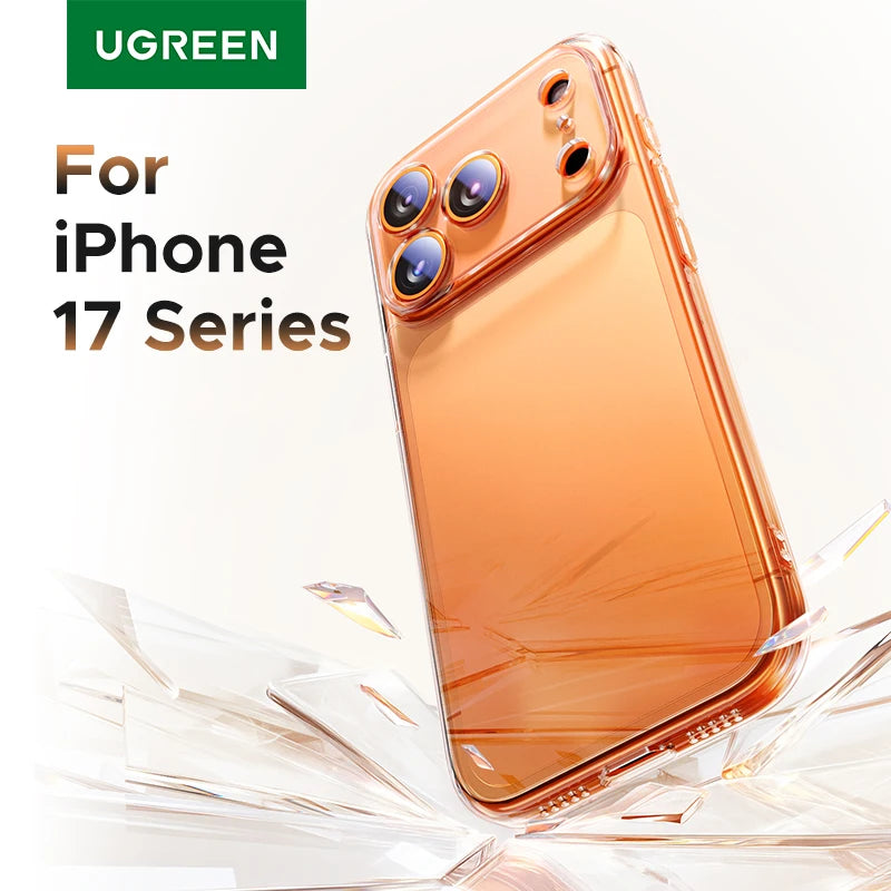 UGREEN Case for iPhone 17 16 15 14 Pro Max Shockproof Clear Case Transparent Cover for iPhone 15 Pro 16 Phone Protective Case