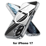 Magnetic Magsafe Wireless Charging Case For iPhone 17 Pro Max iPhone17 Air Clear Hybrid Hard Cover Soft Shell For iPhone17ProMax