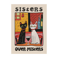 Retro Kitchen Canvas Poster Cat Chef Art Print Dishes Wall Art for Bedroom, Kitchen, Home Decoration, Gift Idea