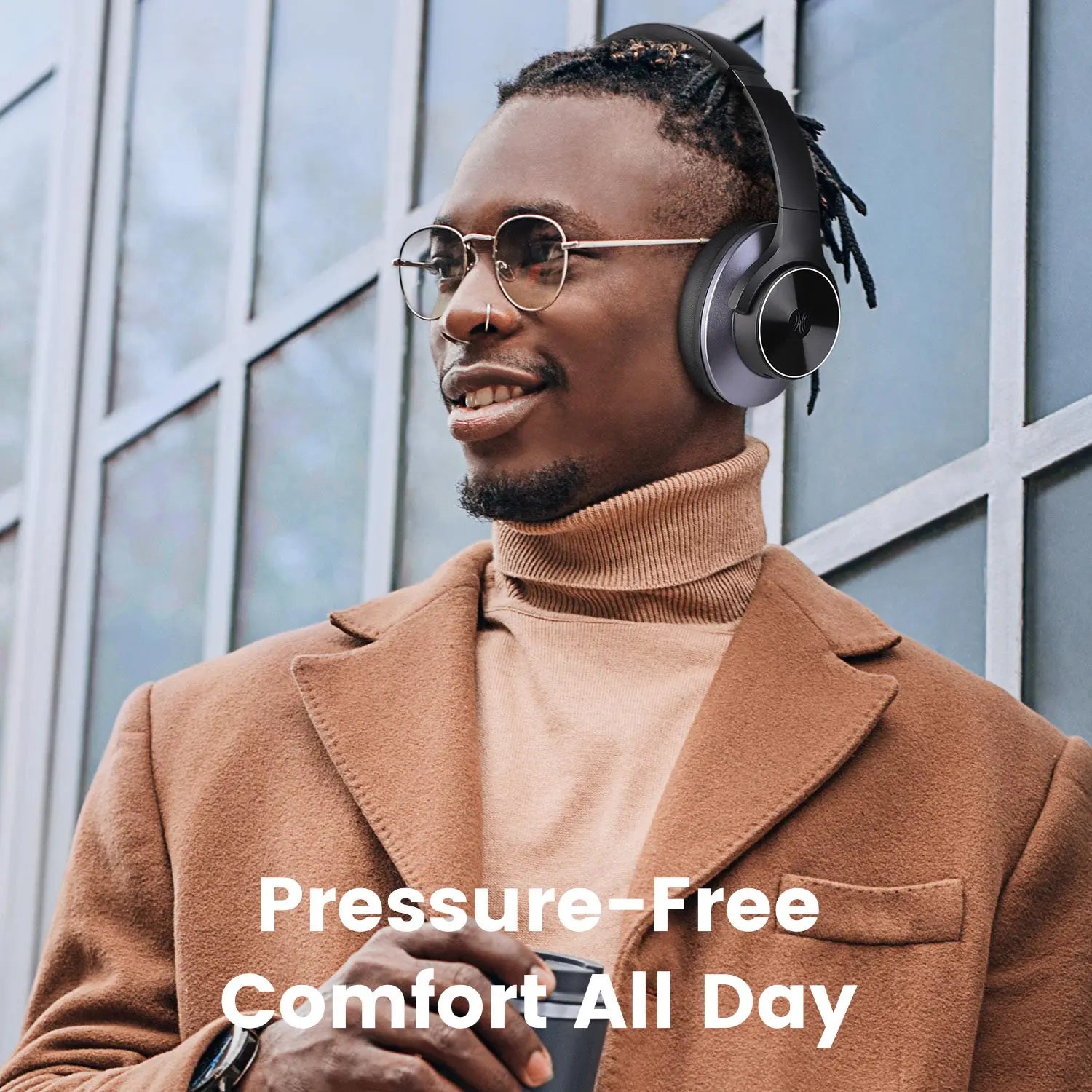 Oneodio A10 Bluetooth 5.4 Headphones Hybrid Active Noise Cancelling With Hi-Res Audio Over Ear Wireless Headset ANC With 5-Mic