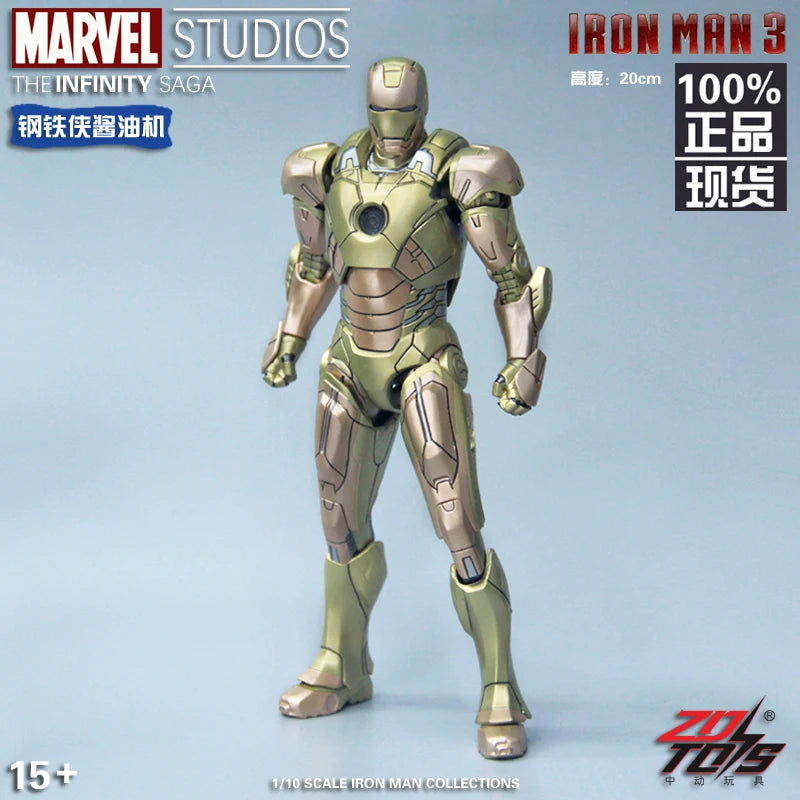 ZD Toys Marvel Studios Iron Man MK3 Action Figure MK35 MK24 MK40 MK38 Tony Stark Ironman Figure Action Collect Toy Gift