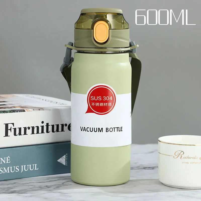 Stainless Steel Thermo Bottle Thermal Water Bottle Large Capacity Tumbler Portable Cold Hot Drinks Thermos Cup Fitness Cold Hot