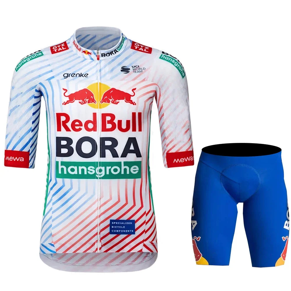 Red Bull Bicycle Clothing Jersey Cycling Uniforms for Men Jacket Team Set Bike Man Sports Bicycles Men's Cycling Suit Road Bikes