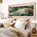 Yayoi Kusama Art Print, Yayoi Kusama Exhibition, Japanese Gallery Wall Art, Kusama Poster, Yayoi Kusama Abstract Green Poster