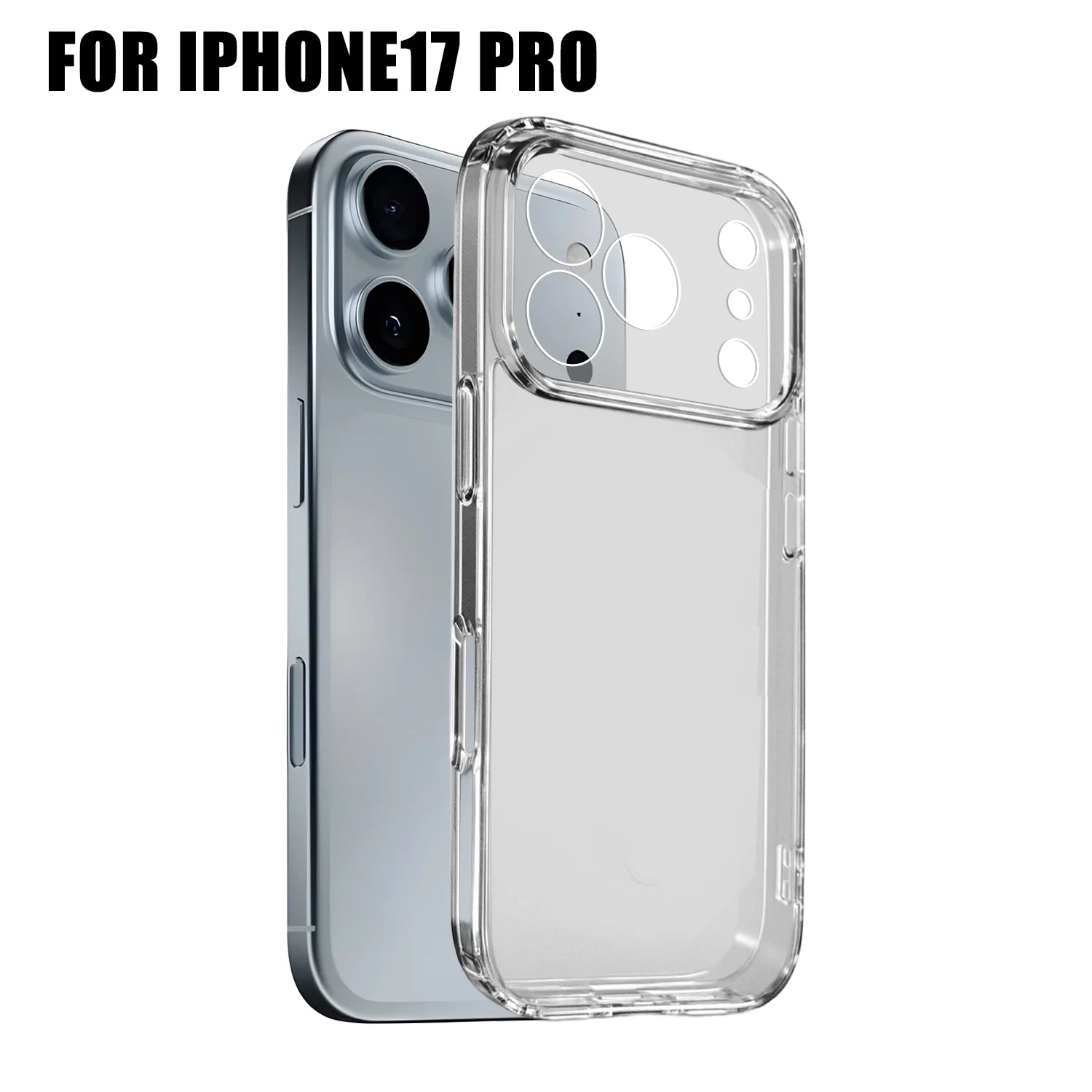 Transparent Phone Case High Definition Shockproof Corner Protection Phone Covers for IPhone 17 ProMax/17 Air/17 Pro/17