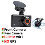 4K+2K Front and Rear Dash Cam Built-in WiFi 3 Inch IPS Car Video Camera WDR Night Vision G-Sensor 24H Parking Mode APP Control