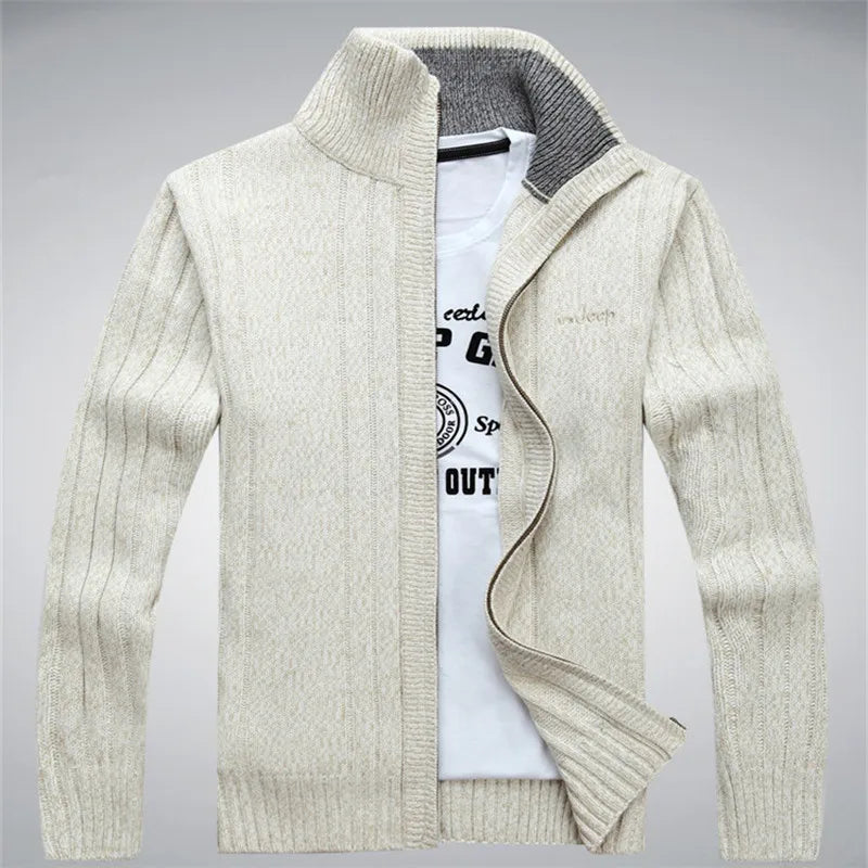 Sweater Male Wool Cotton Cardigan Autumn Men's Winter Sweater  Kint Wear Knitwear Coats Clothing