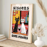 Retro Kitchen Canvas Poster Cat Chef Art Print Dishes Wall Art Pictures for Bedroom Kitchen Home Decoration Gift Idea