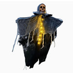 1pcs Halloween Glowing Skull Skeleton Gauze Hanging Ghost Home Outdoor Garden Decoration Halloween Party Horror Ghost Props 2025