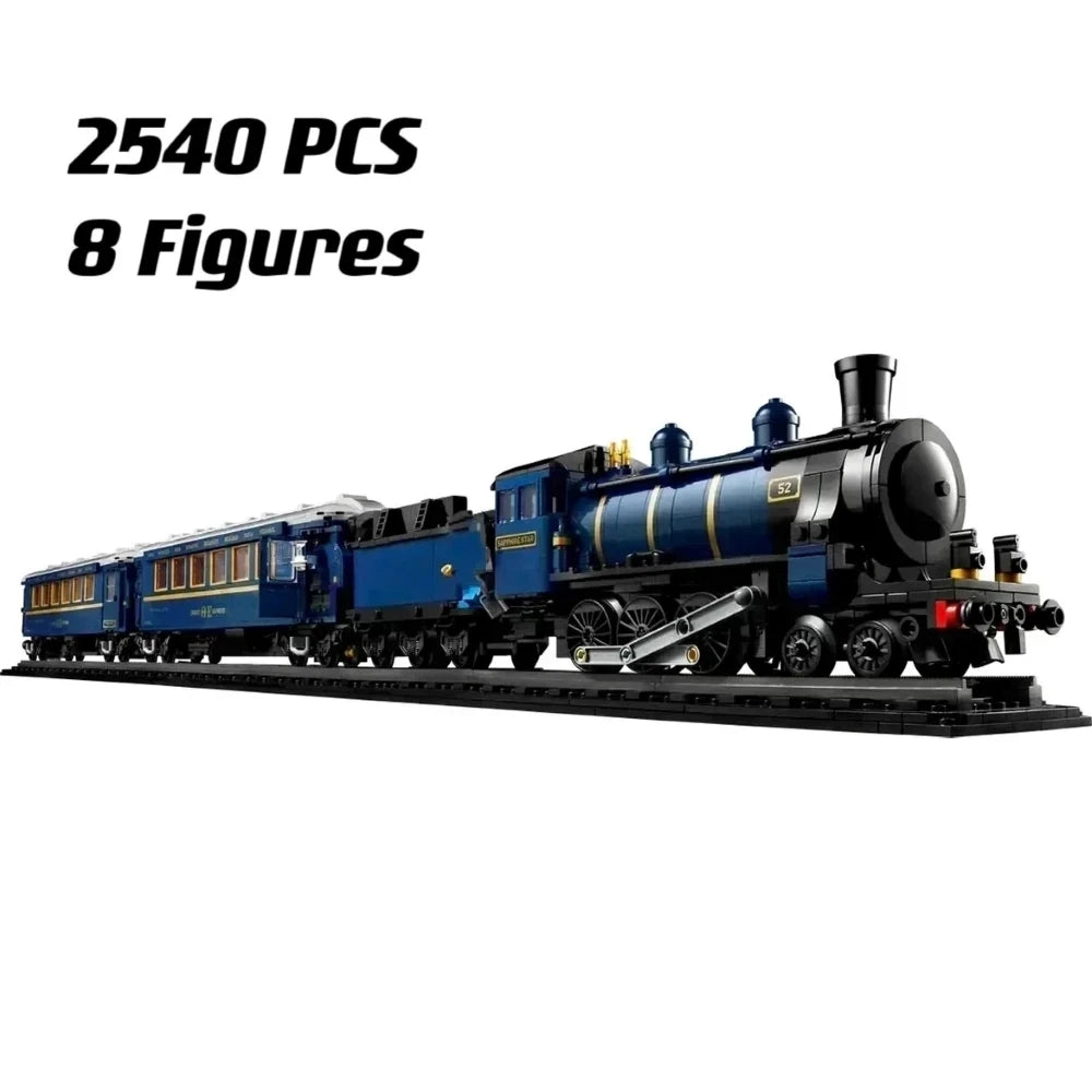 Ideas Technical Murder Case the Orient Express Train Murder Case140th Anniversary Luxury Legendary Train Model 21344 Bricks gift