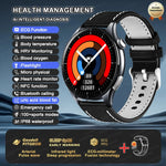 2025 New Health Analysis ECG+PPG Smart Watch Body Fat Uric Acid Blood Pressure Heart Rate Tracker NFC Smartwatch For Android IOS