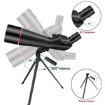 BORWOLF 25-75x80 Telescope Spotting Scope Powerful Zoom Monocular BAK4 Waterproof For Bird Watching Target Shotting With Tripod