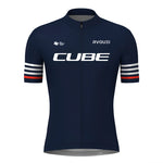 Rvouei Cube Pro Summer Cycling Jersey Set Summer Breathable Bicycle Men's MTB Bike Clothing Maillot Ropa Ciclismo Uniform Suit