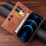 Ultrathin Leather Flip Case For Samsung Galaxy S25 S24 S23 FE S22 Ultra S21 S20 Plus S10 Note 20 5G Business Wallet Phone Cover