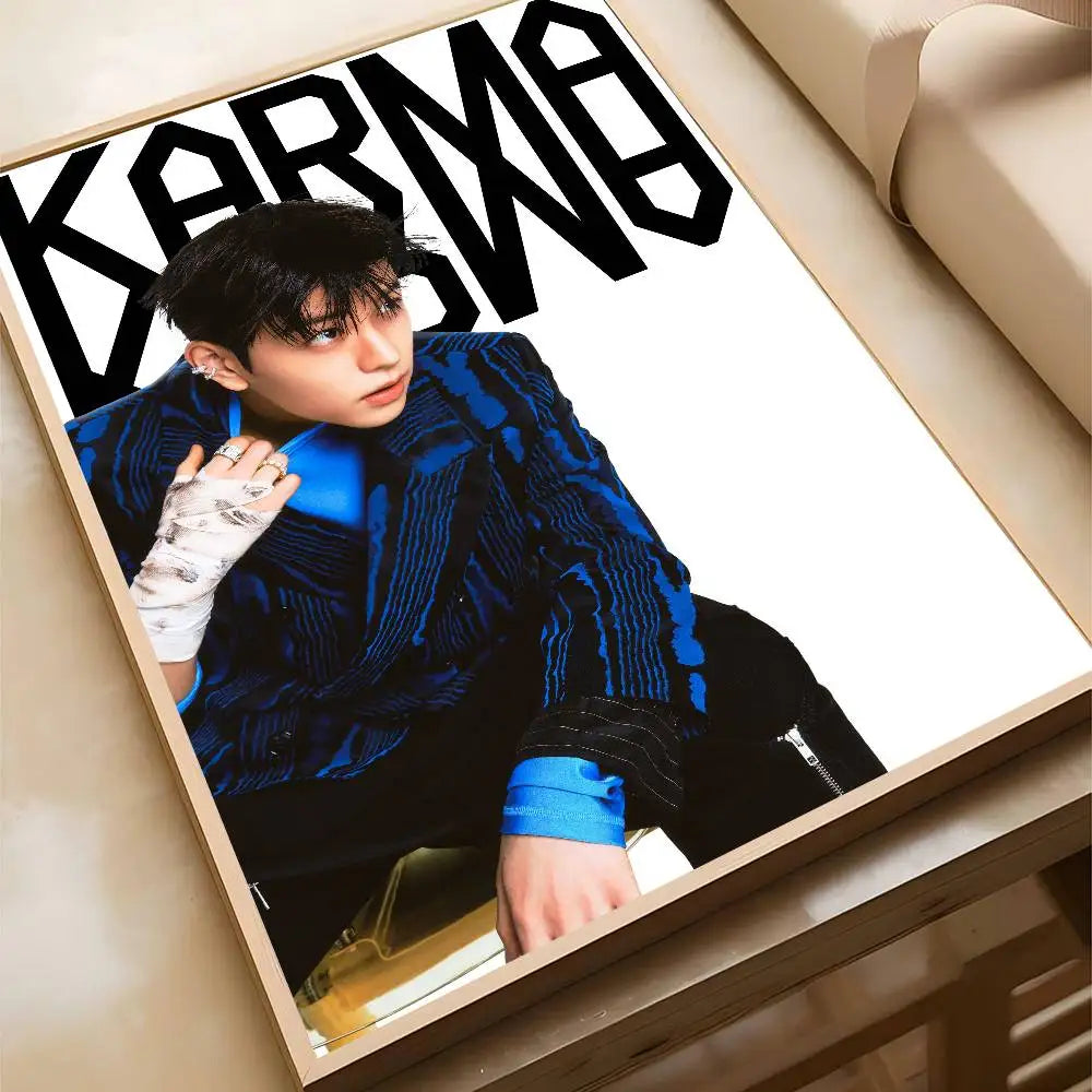 STRAYKIDS 4th Studio Album 'KARMA' Concept Photos Poster Bedroom Living Room Modern Art Home Decoration Wall Painting Gifts