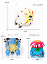 Pokemon Ball Toys Anime Figure Charizard Pikachu Mewtwo Eevee Monster Action Deformation Pokeball Toys Figures Model Kids Gifts