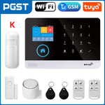 PGST 103 2.4 inch Screen 4G 2G WIFI GSM Home Bulgar Security System for Home 433MHz APP Control RFID Card with PIR Motion
