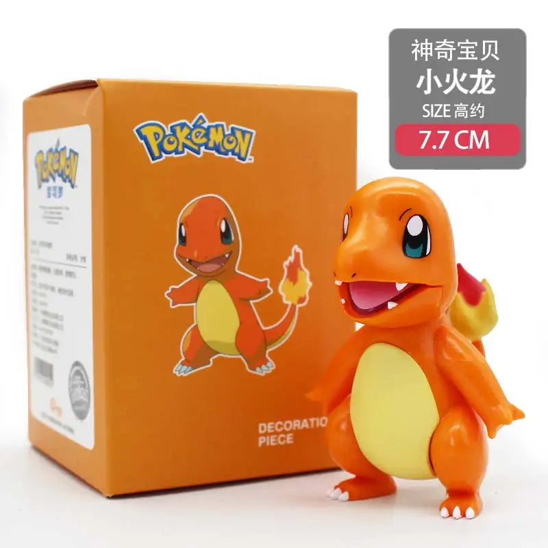 Hot Pokemon Anime Figures Pikachu Toys Model Charmander Psyduck Squirtle Jigglypuff Bulbasaur Kawaii Collect Dolls Action Figure