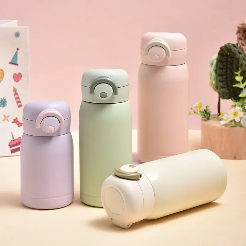 220ml/350ml Mini Thermos Cup Pocket Cup Stainless Steel Thermal Coffee Mug Vacuum Flask Insulated Hot Water Bottle Kids Gift