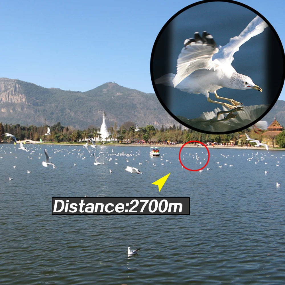 Baigish 8x30 Russian Binoculars Full Metal Structure Glasses Professional Military Waterproof Telescope Leather Bag For Hunting