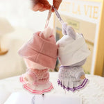 17cm Labubu Doll Clothes Set for Ropa Labubu Macaron Dolls JK Pleated Skirt with Camera and Shoes