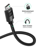 UGREEN HDMI-Compatible 2.1 Cable Ultra High-speed 8K/60Hz 4K/120Hz for Xiaomi Mi Box PS5 Splitter Cable Dolby Vision 48Gbps