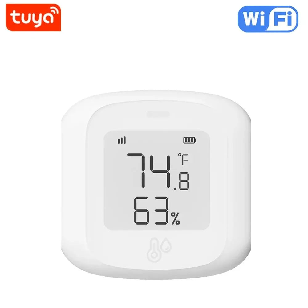 Smart WiFi/Zigbee Temperature and Humidity Sensor Indoor Hygrometer Thermometer with LCD Display Support Home Assistant Zigbee2m